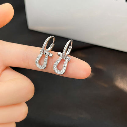 [Lunabriance]FORCE 10 FULL DIAMOND DROP EARRINGS MEDIUM MODEL