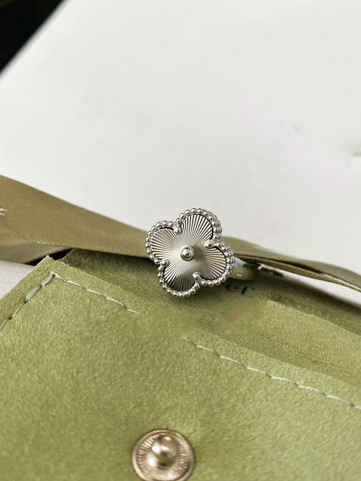[Lunabriance]CLOVER SILVER RING