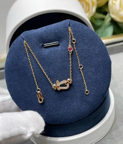 [Lunabriance]FORCE 10 DIAMOND PINK GOLD NECKLACE