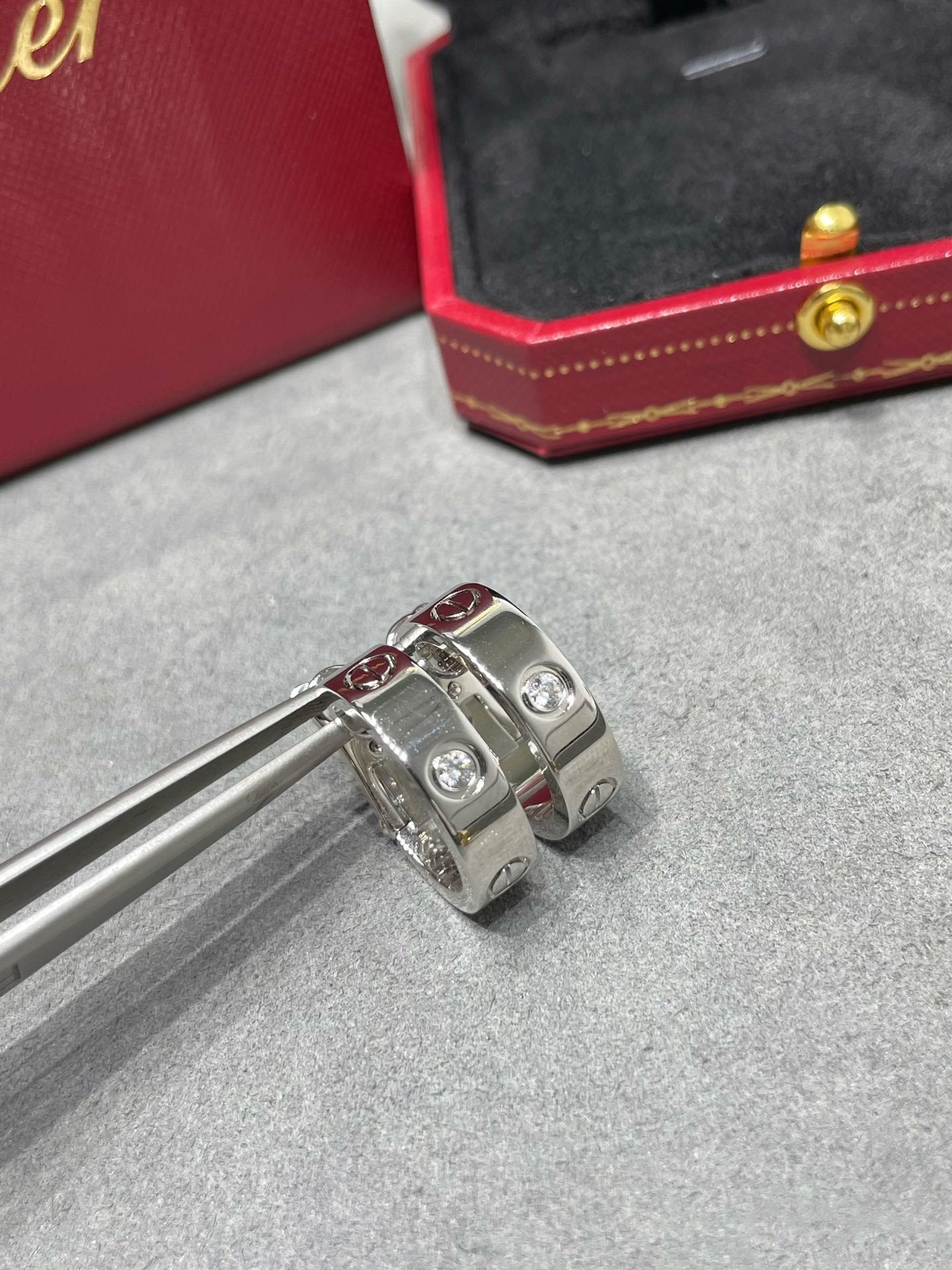 [Lunabriance]LOVE 5.5MM 1 DIAMOND EARRINGS