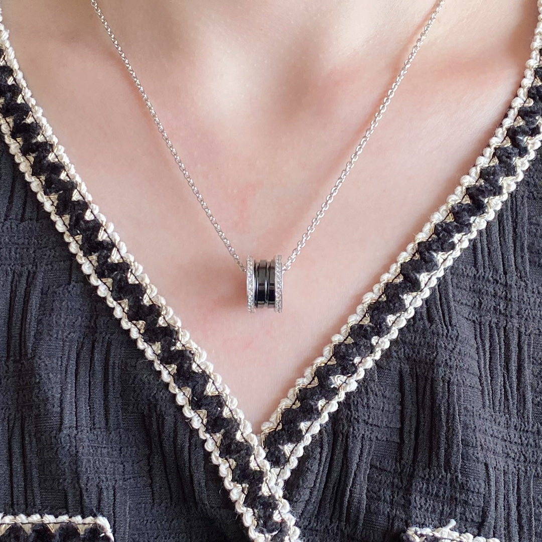 [Lunabriance]ZERO 1 DIAMOND CERAMIC NECKLACE