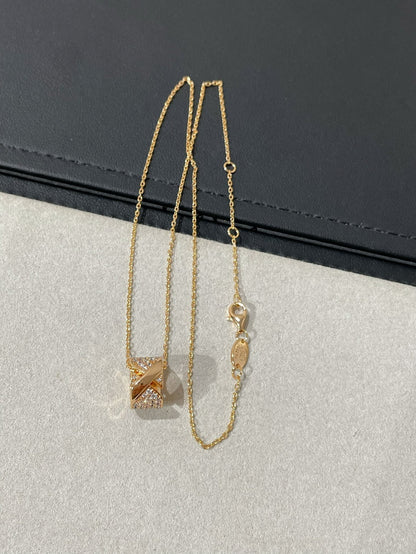 [Lunabriance]LIENS EVIDENCE DIAMOND PAVED NECKLACE