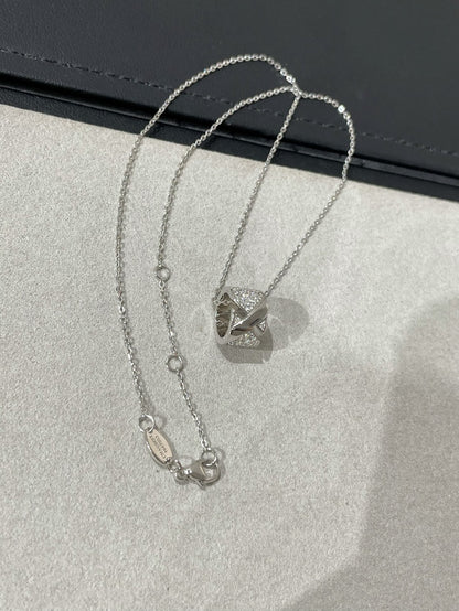 [Lunabriance]LIENS EVIDENCE DIAMOND PAVED NECKLACE