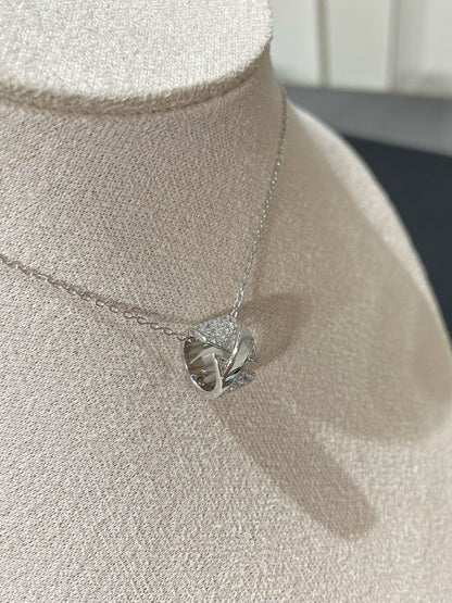 [Lunabriance]LIENS EVIDENCE DIAMOND PAVED NECKLACE
