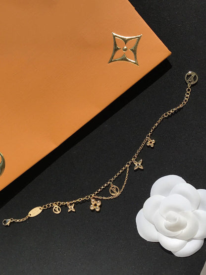 [Lunabriance]BLOOMING PINK GOLD MOP BRACELET
