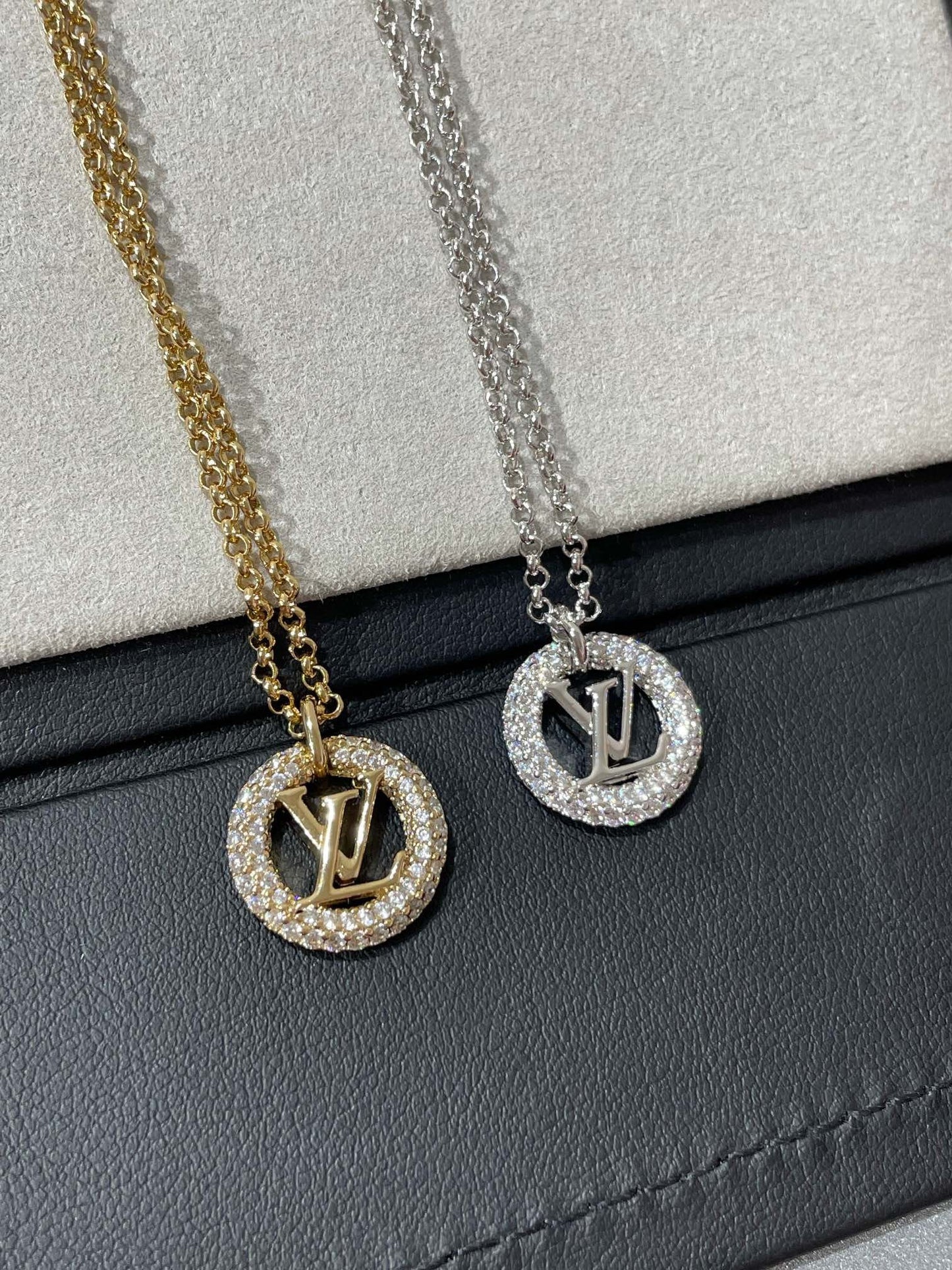 [Lunabriance]BY NIGHT DIAMOND PAVED NECKLACE