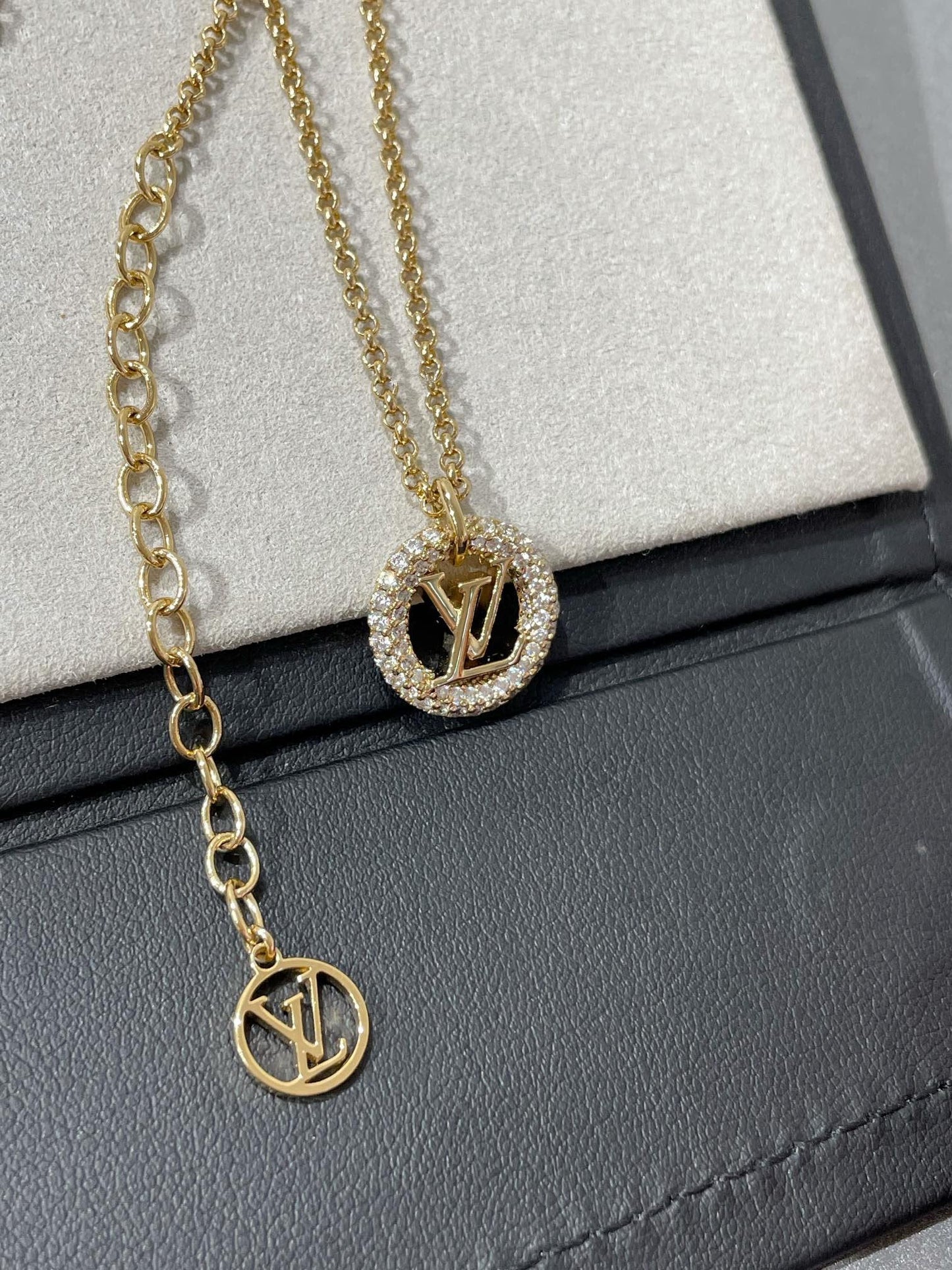 [Lunabriance]BY NIGHT DIAMOND PAVED NECKLACE