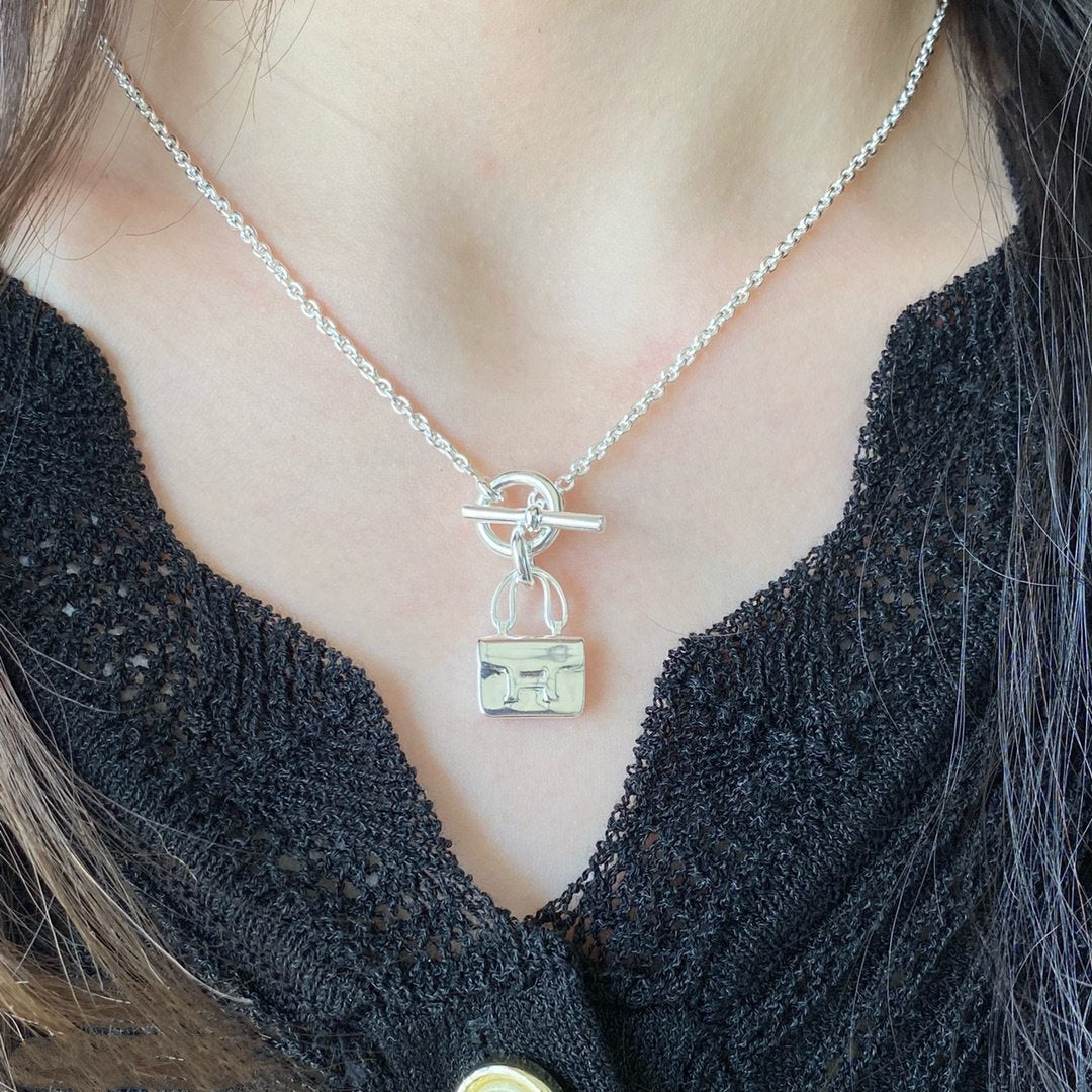 [Lunabriance]CONSTANCE PEDANT SILVER NECKLACE