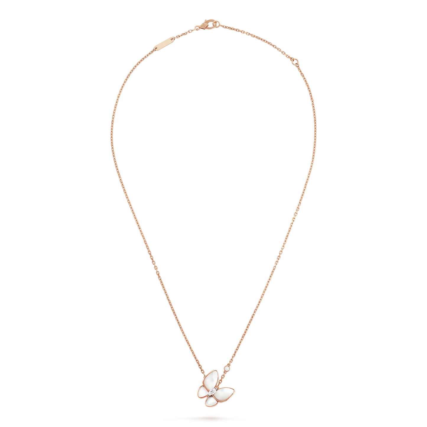 [Lunabriance]BUTTERFLY MOP DIAMOND NECKLACE