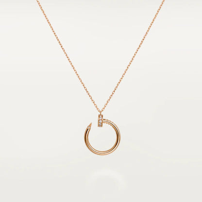 [Lunabriance]JUSTE NECKLACE PINK GOLD