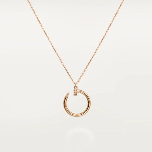 [Lunabriance]JUSTE NECKLACE PINK GOLD