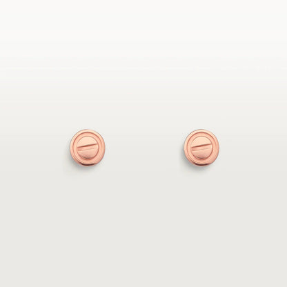 [Lunabriance]LOVE EARRINGS PINK GOLD 10MM