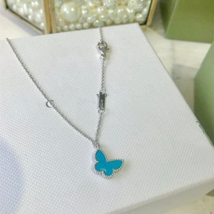[Lunabriance]BUTTERFLY TURQUOISE BUTTERFLY BRACELET SILVER