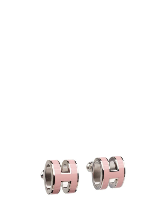 [Lunabriance]MINI POP H SILVER EARRINGS PINK
