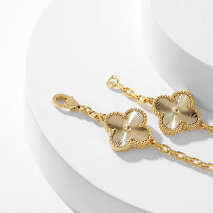 [Lunabriance]CLOVER 10 MOTIFS LASER NECKLACE