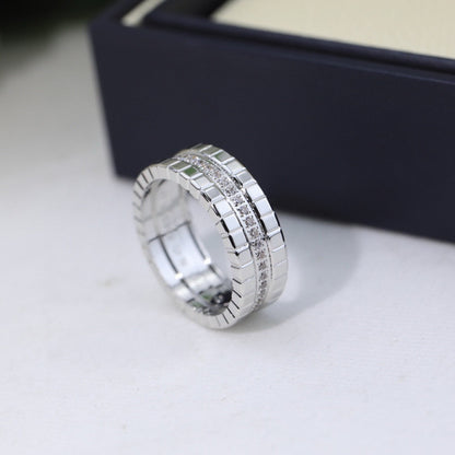 [Lunabriance]ICE CUBE RING WITH DIAMONDS