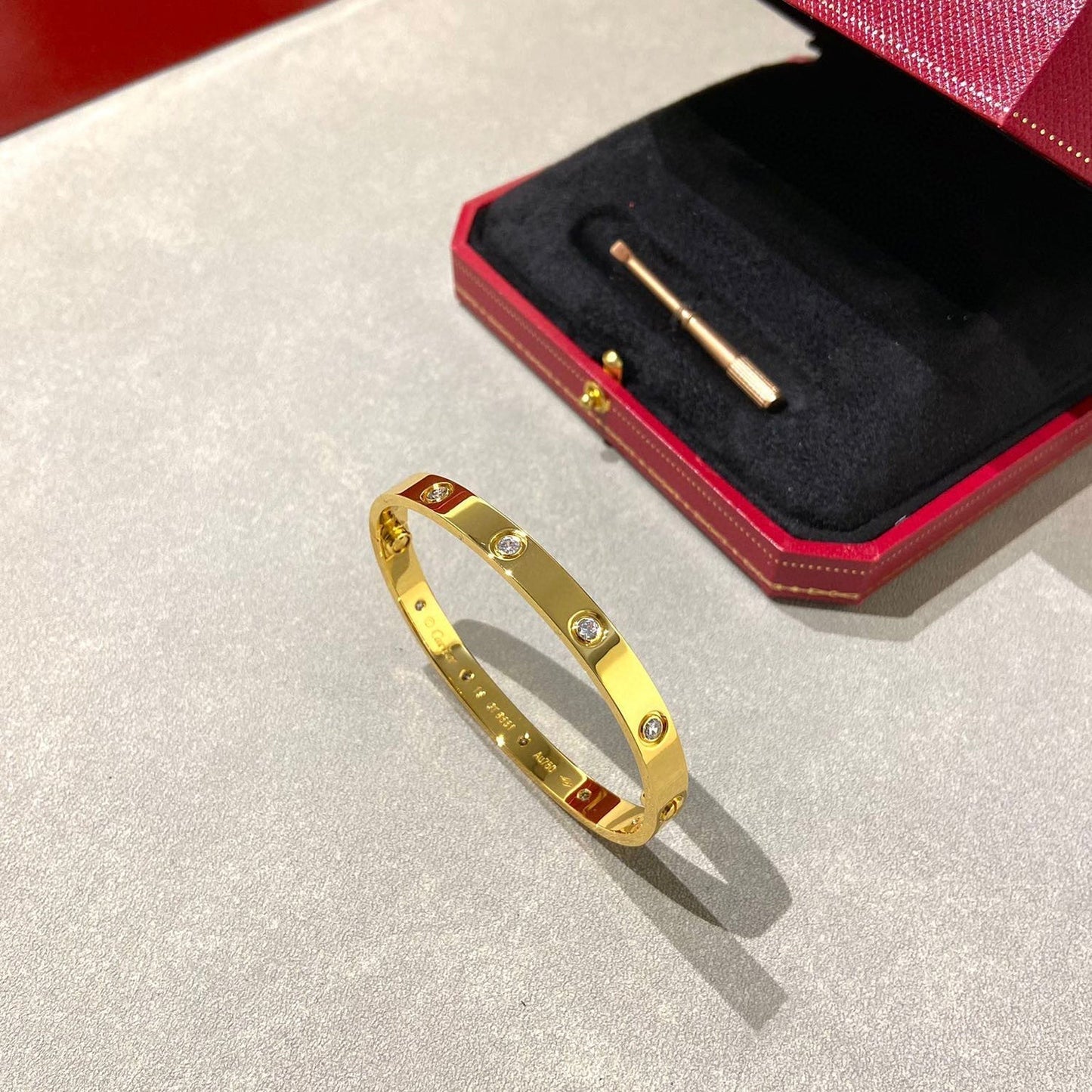 [Lunabriance]LOVE BRACELET 6.1MM 10 DIAMONDS