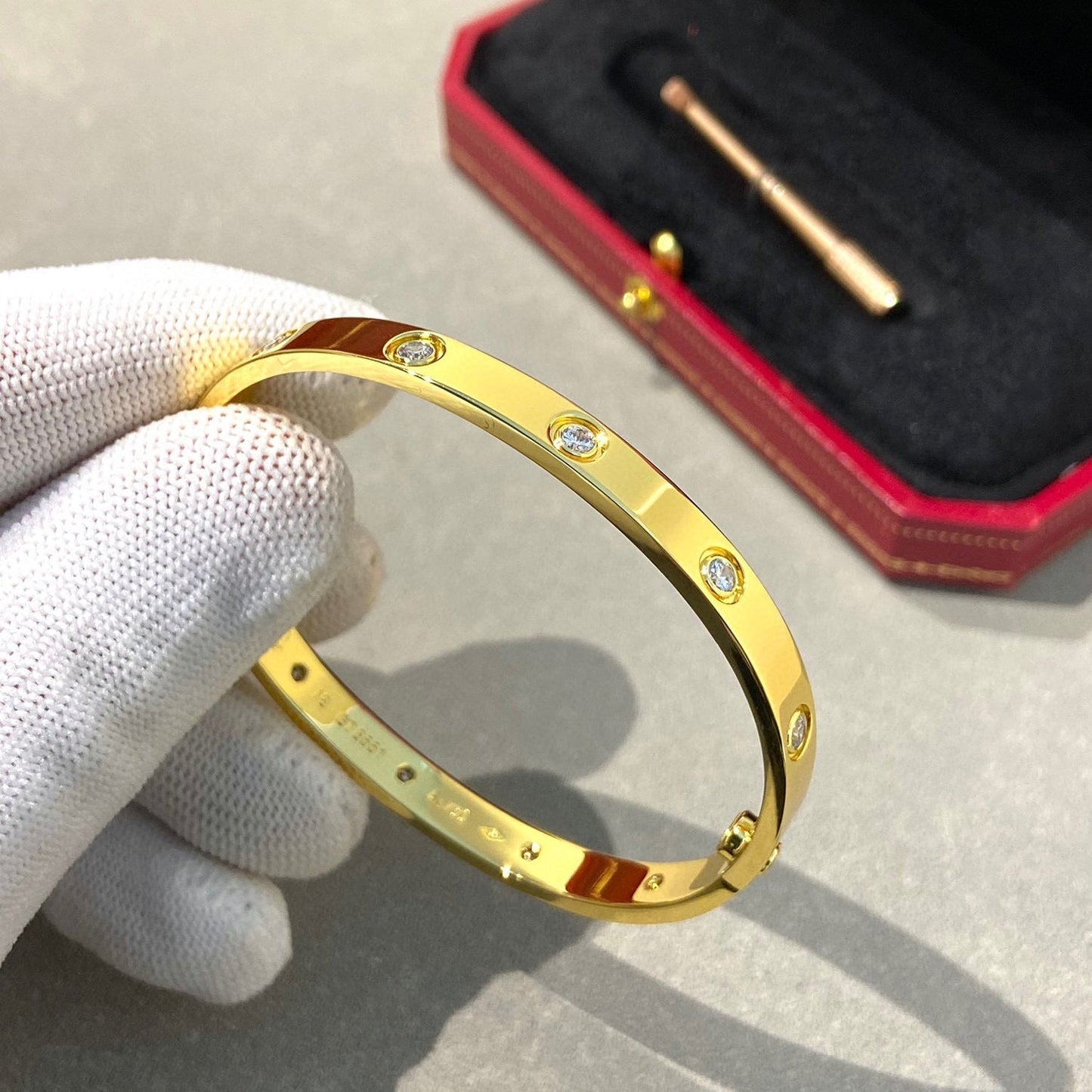 [Lunabriance]LOVE BRACELET 6.1MM 10 DIAMONDS