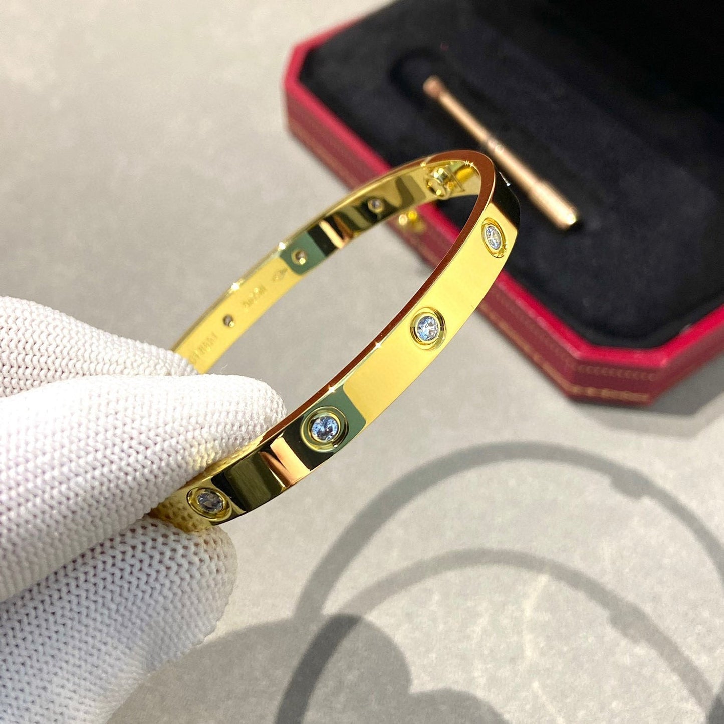 [Lunabriance]LOVE BRACELET 6.1MM 10 DIAMONDS
