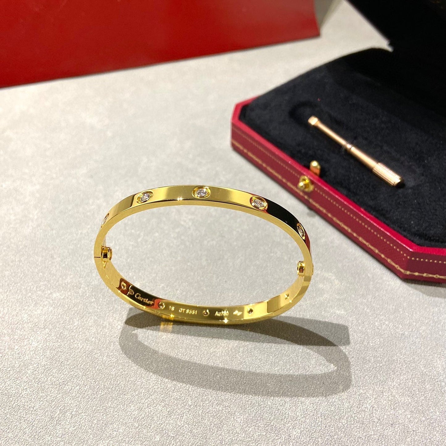 [Lunabriance]LOVE BRACELET 6.1MM 10 DIAMONDS