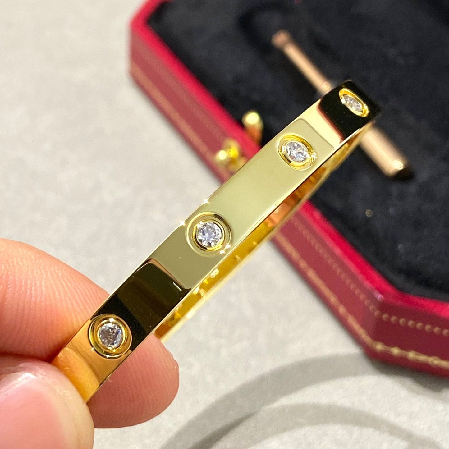 [Lunabriance]LOVE BRACELET 6.1MM 10 DIAMONDS