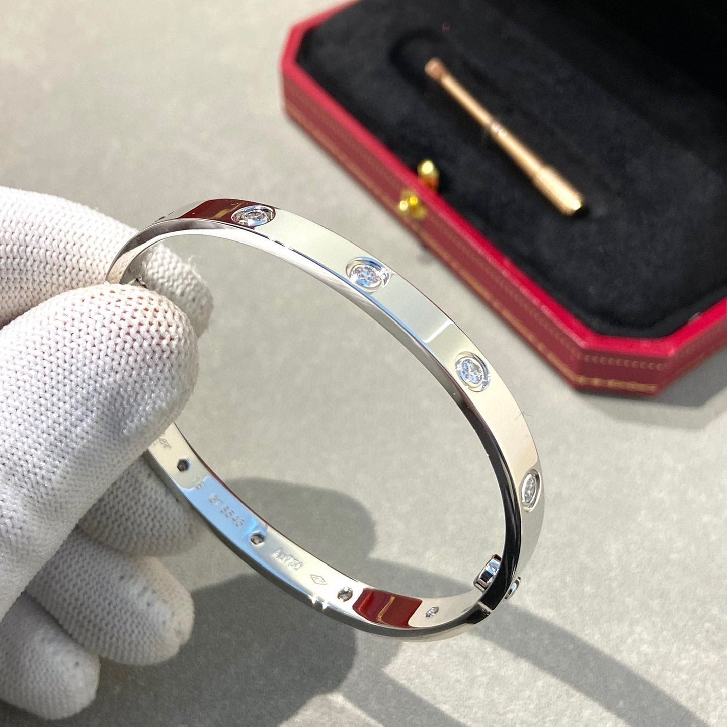 [Lunabriance]LOVE BRACELET 6.1MM 10 DIAMONDS