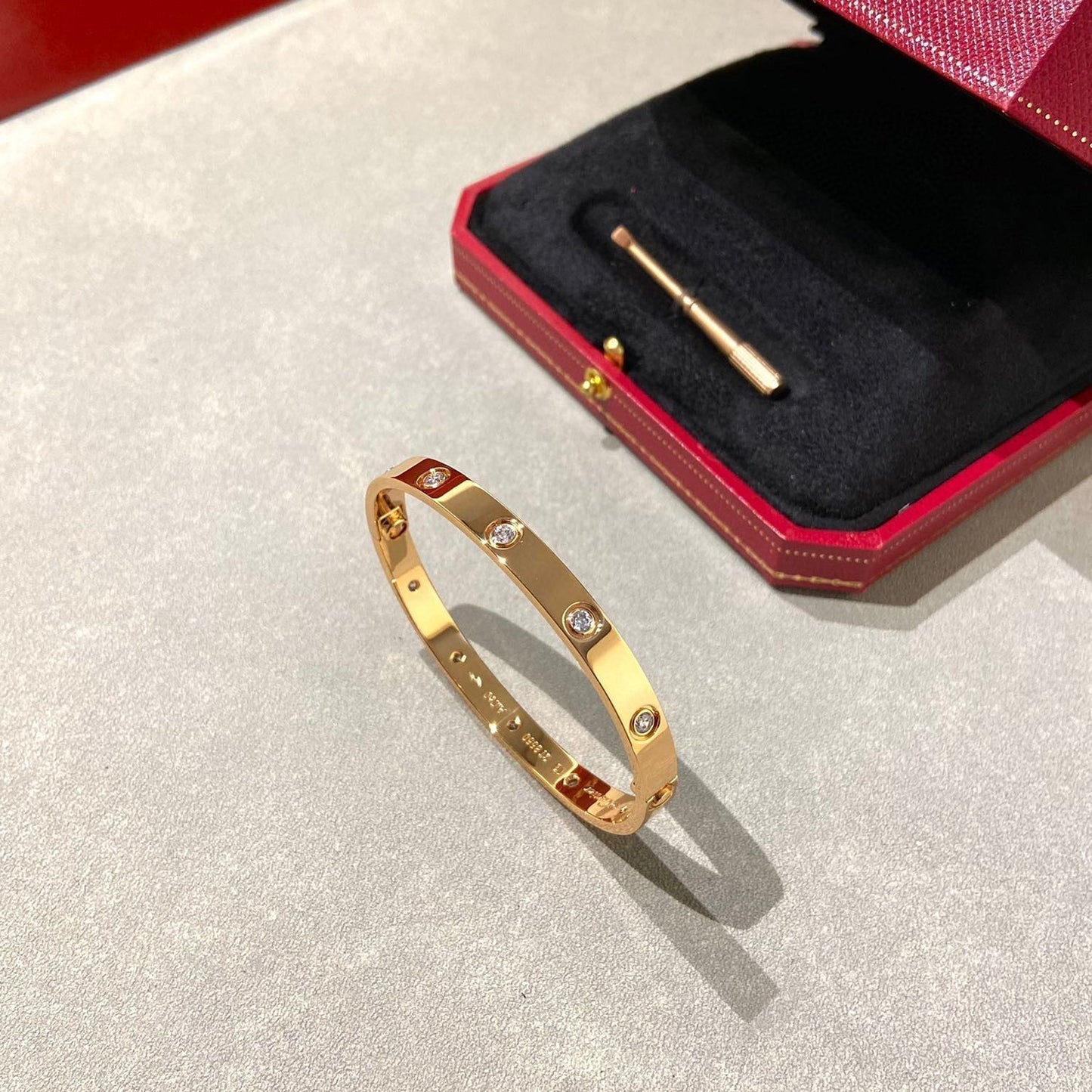 [Lunabriance]LOVE BRACELET 6.1MM 10 DIAMONDS