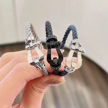 [Lunabriance]FORCE LARGE HORSESHOE NO DIAMOND BRACELET SILVER