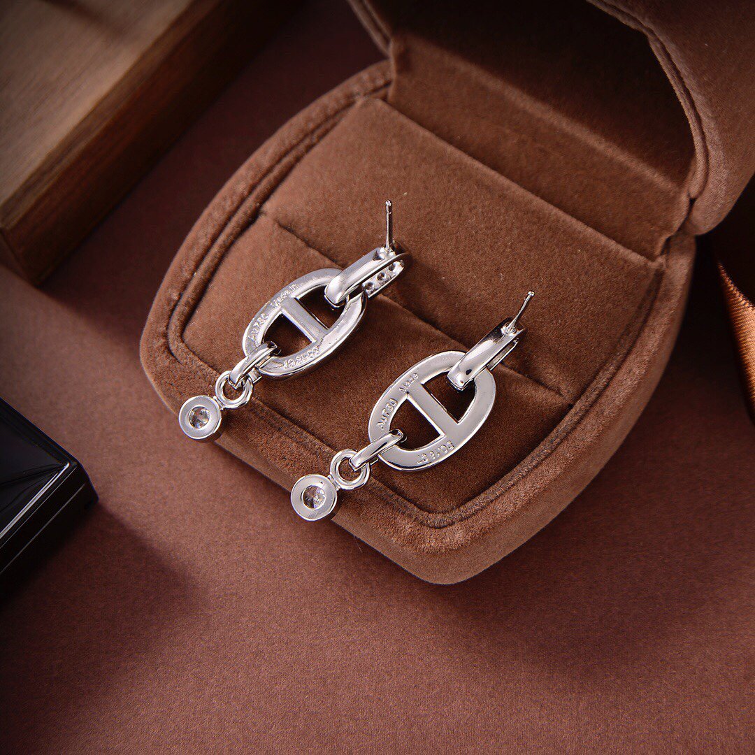 [Lunabriance]HM CHAINE DIAMOND EARRINGS