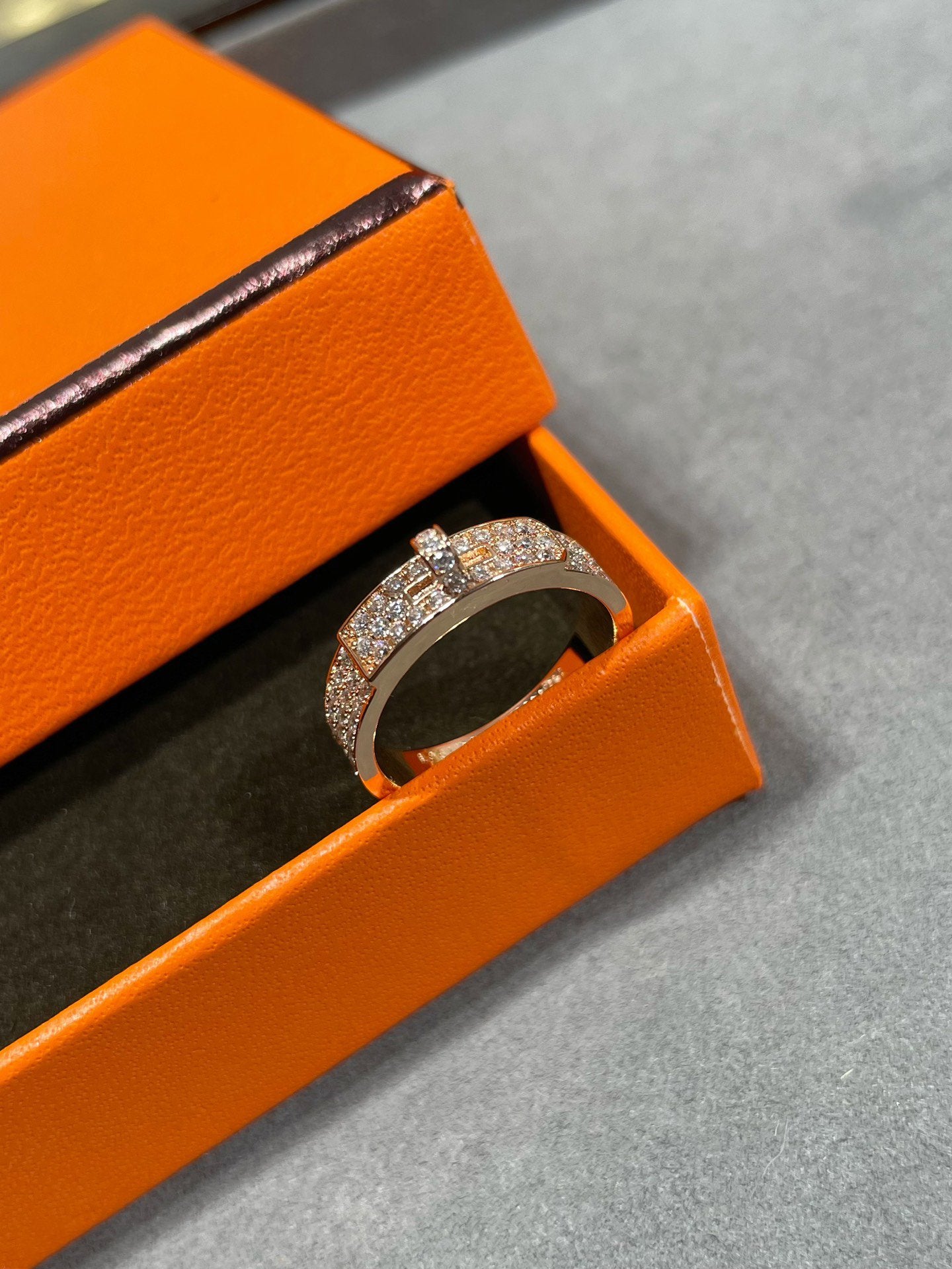 [Lunabriance]KELLY PINK GOLD DIAMOND RING