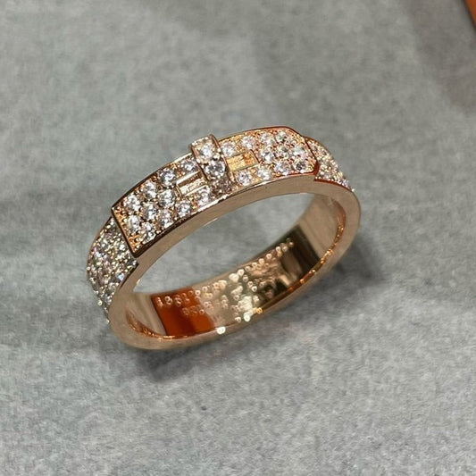 [Lunabriance]KELLY PINK GOLD DIAMOND RING