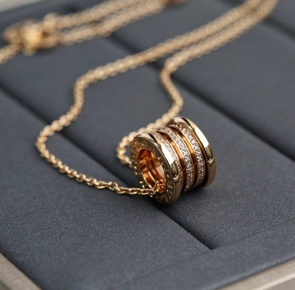 [Lunabriance]ZERO 1 PINK GOLD DIAMOND NECKLACE