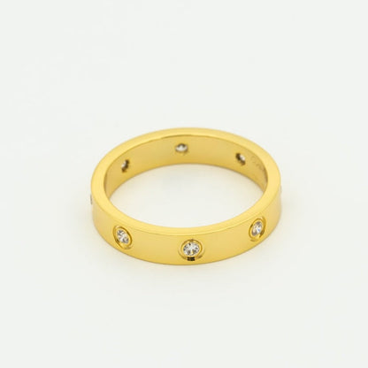 [Lunabriance]LOVE RING 3.6MM 8 DIAMONDS