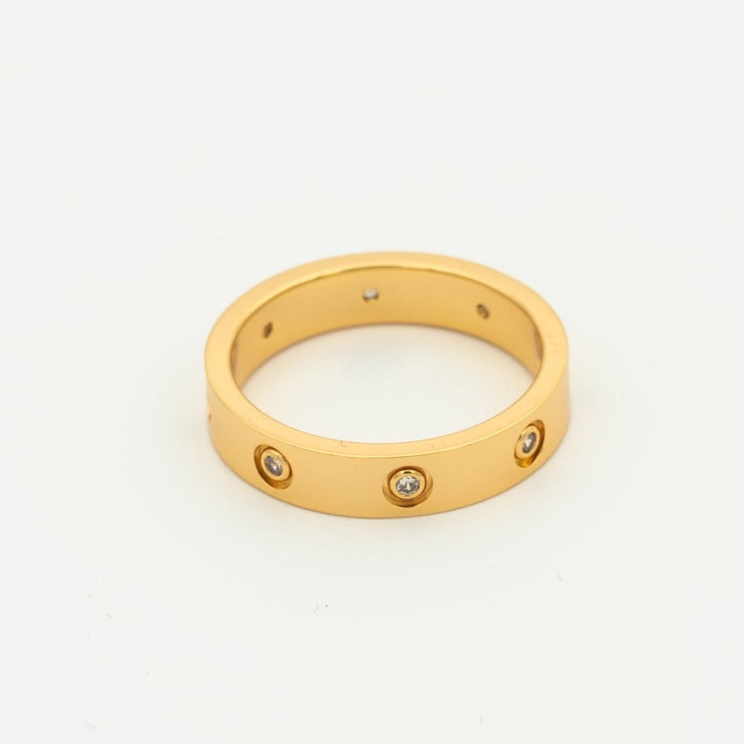 [Lunabriance]LOVE RING 3.6MM 8 DIAMONDS