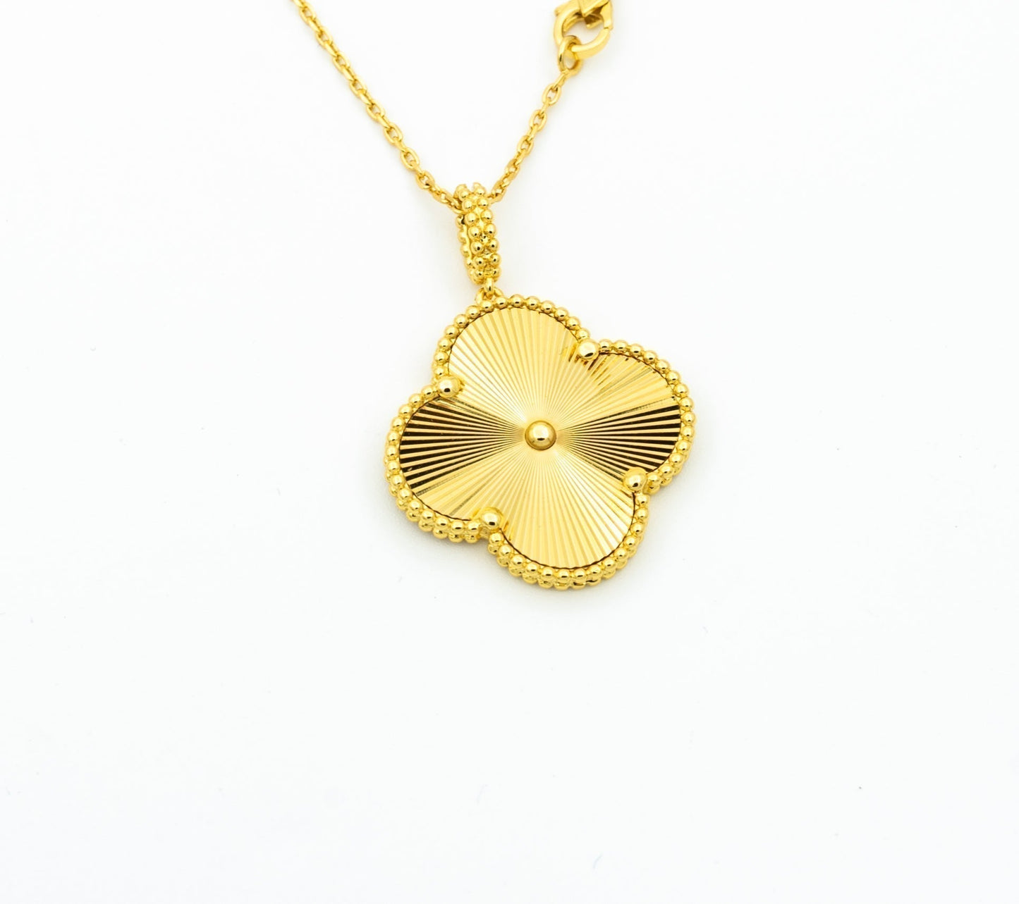 [Lunabriance]CLOVER 25MM PEDANT NECKLACE GOLD