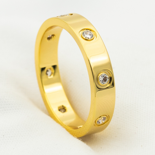 [Lunabriance]LOVE RING 3.6MM 8 DIAMONDS