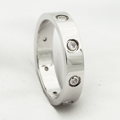 [Lunabriance]LOVE RING 3.6MM 8 DIAMONDS