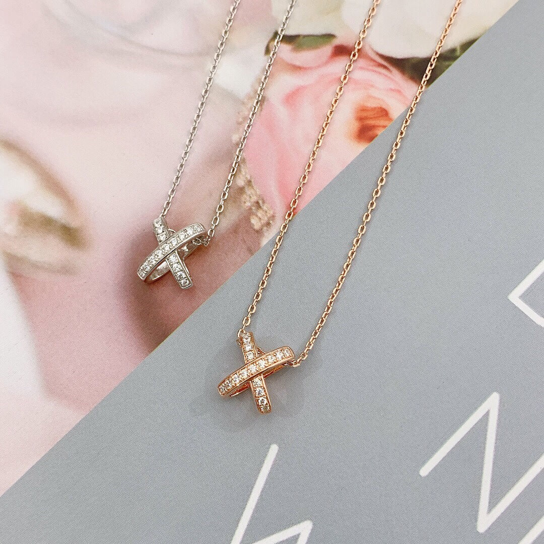 [Lunabriance]JEUX DE DIAMOND NECKLACE