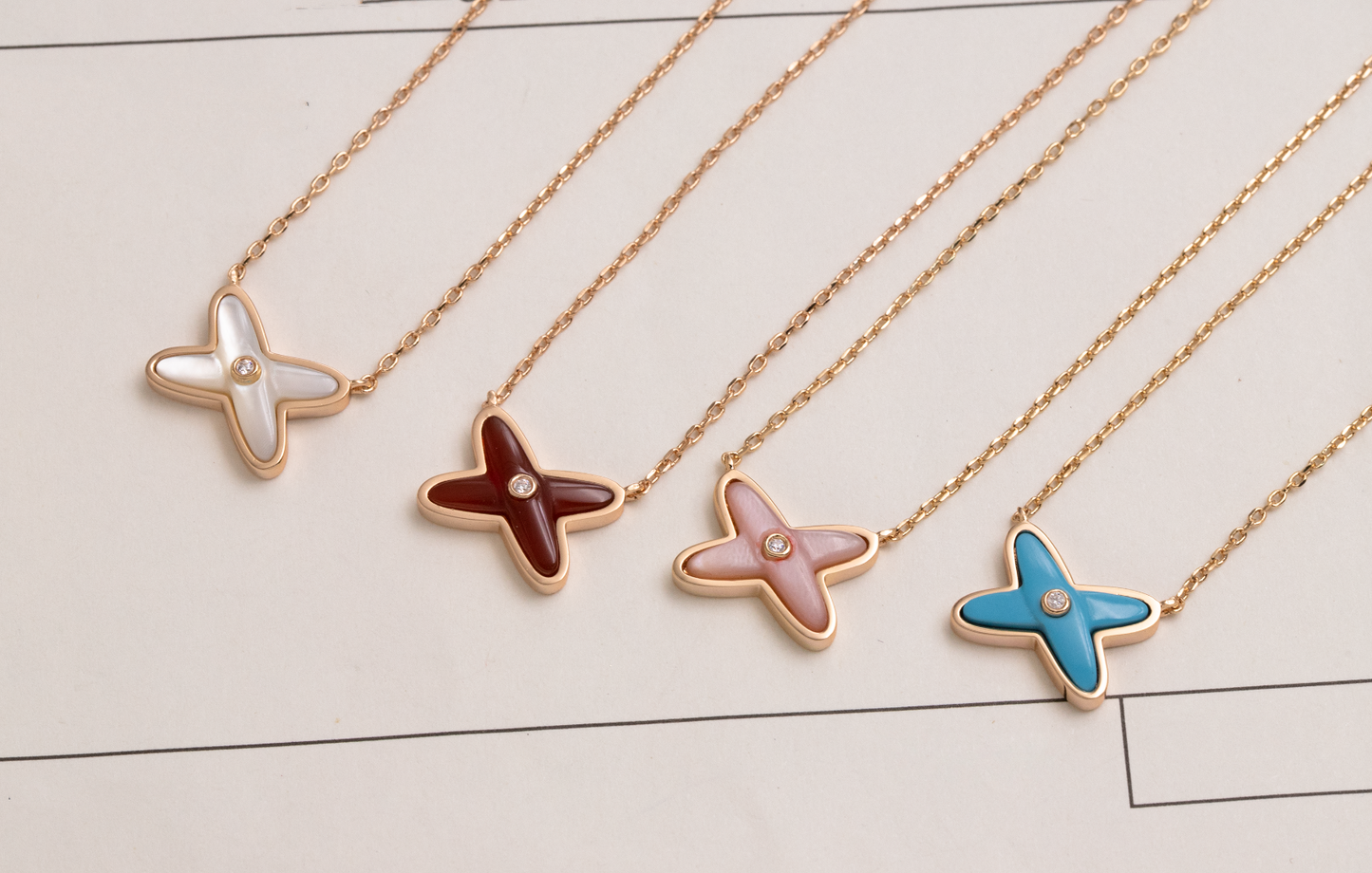 [Lunabriance]JEUX DE NECKLACE 1 DIAMOND