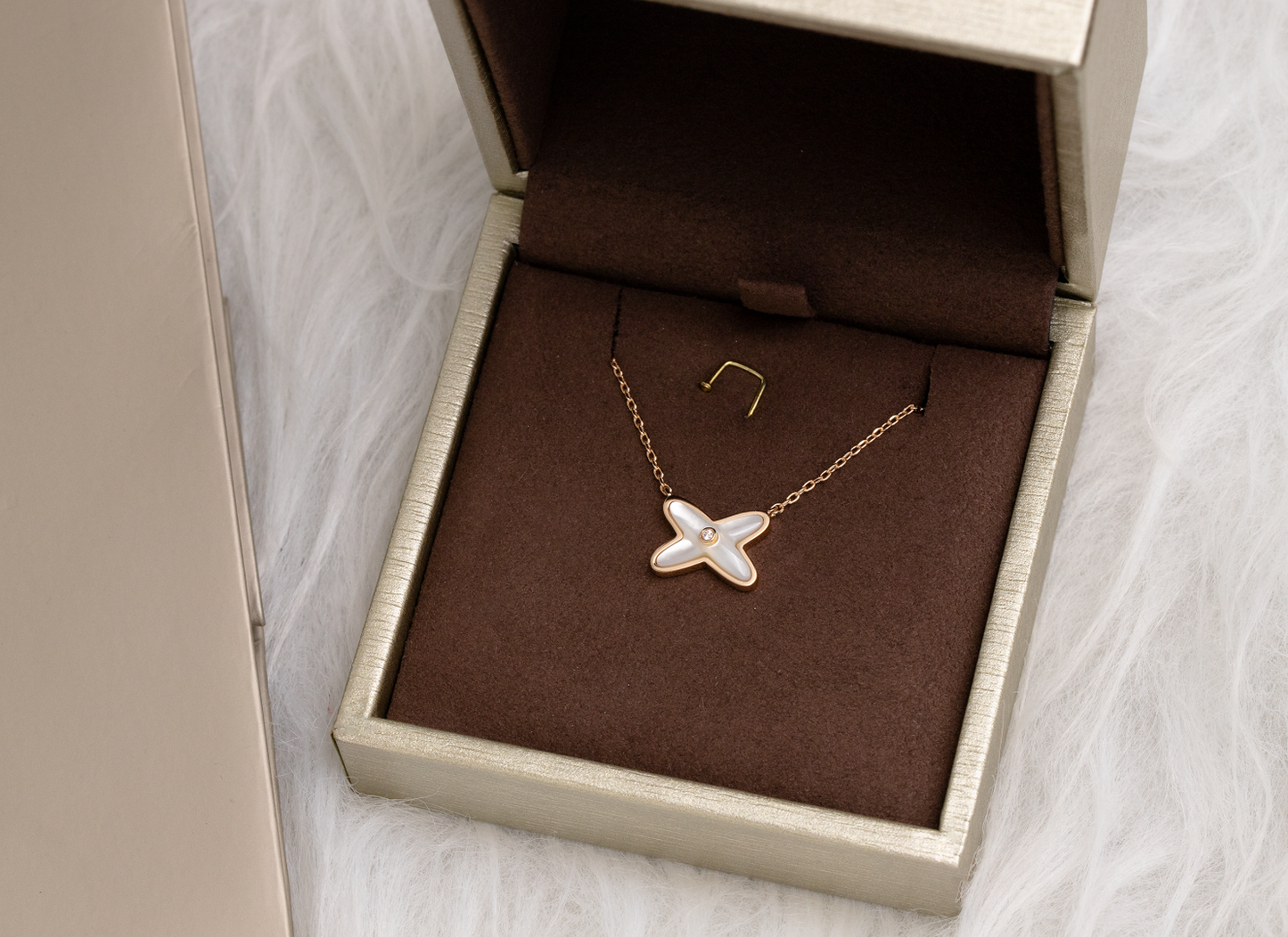 [Lunabriance]JEUX DE NECKLACE 1 DIAMOND