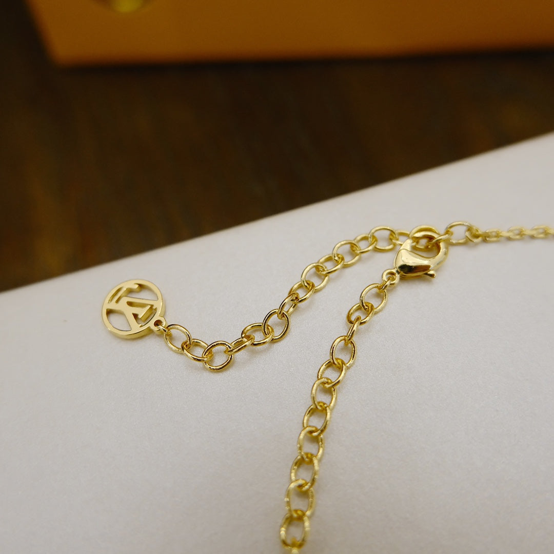 [Lunabriance]BLOOMING SUPPLE NECKLACE BRASS
