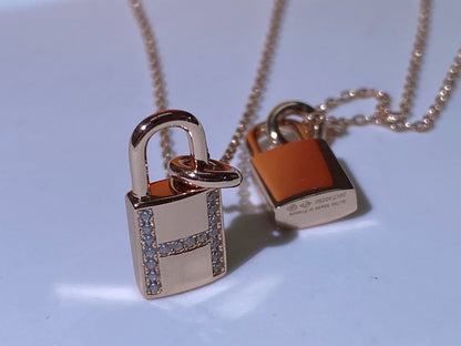 [Lunabriance]HM ADVANCED NICHE LOCK HEAD NECKLACE DIAMONDS