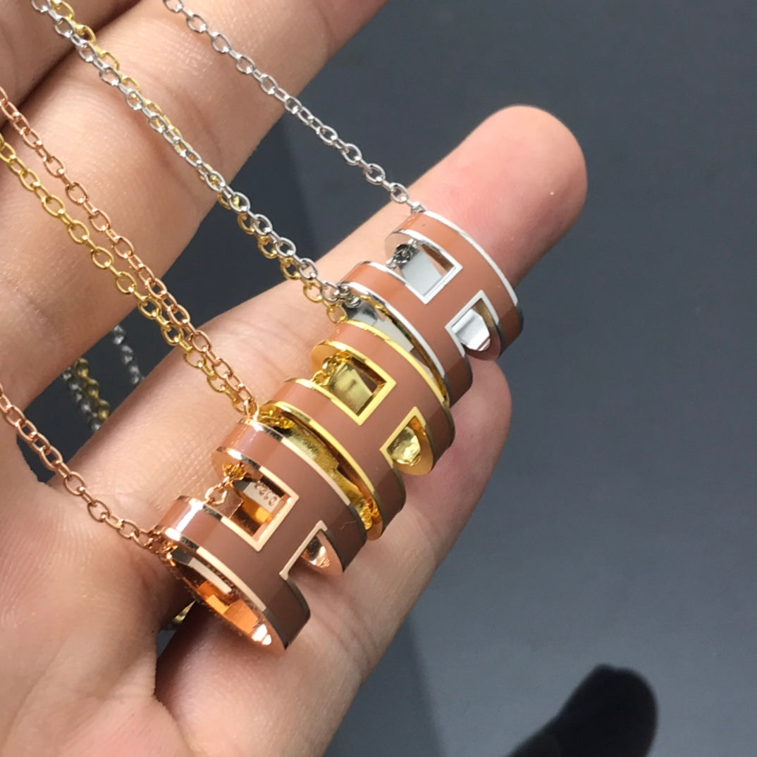 [Lunabriance]H NECKLACE BROWN