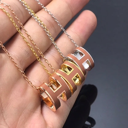 [Lunabriance]H NECKLACE BROWN