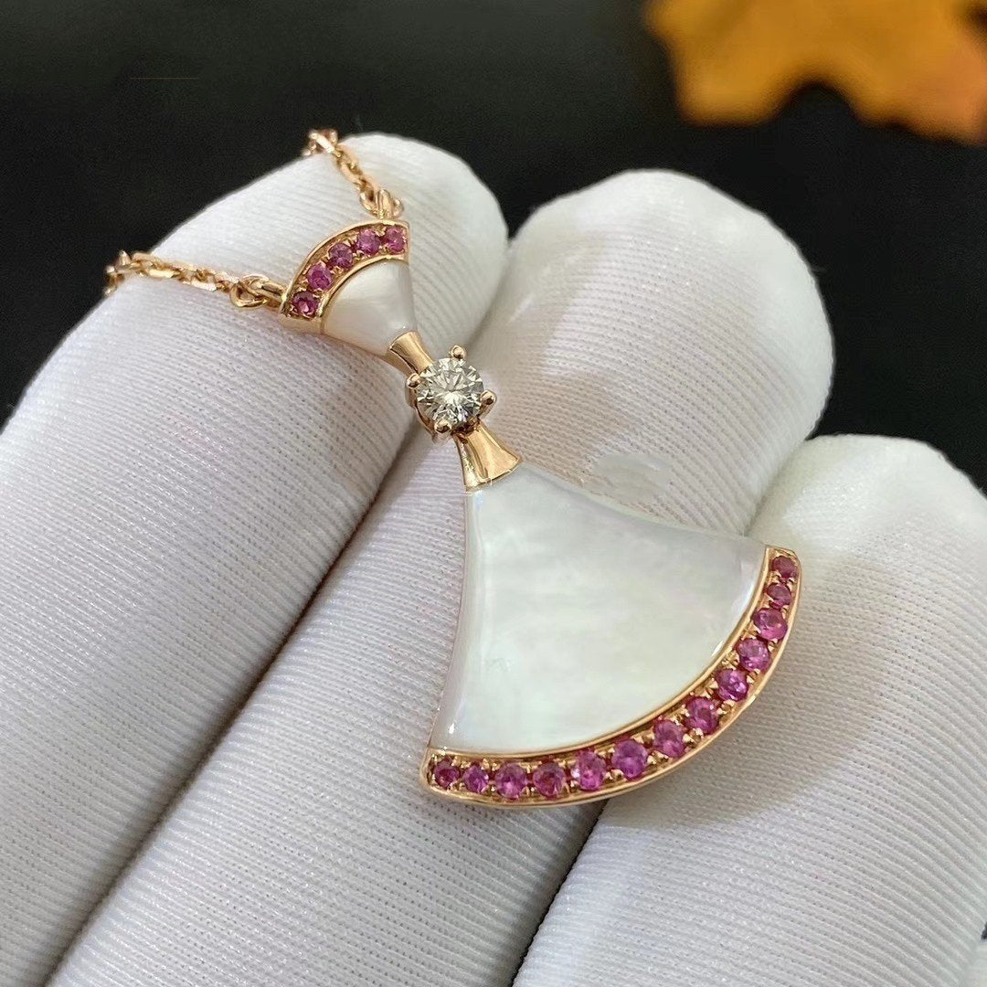 [Lunabriance]DREAM NECKLACE MOP PINK DIAMOND