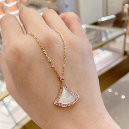 [Lunabriance]DREAM NECKLACE MOP DIAMOND PINK