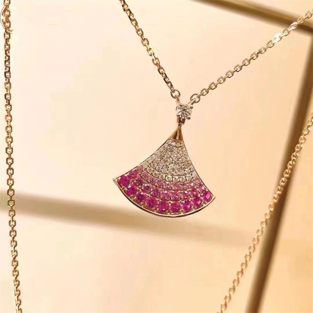 [Lunabriance]DREAM NECKLACE PINK GOLD PINK DIAMOND
