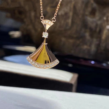 [Lunabriance]DREAM NECKLACE PINK GOLD DIAMOND