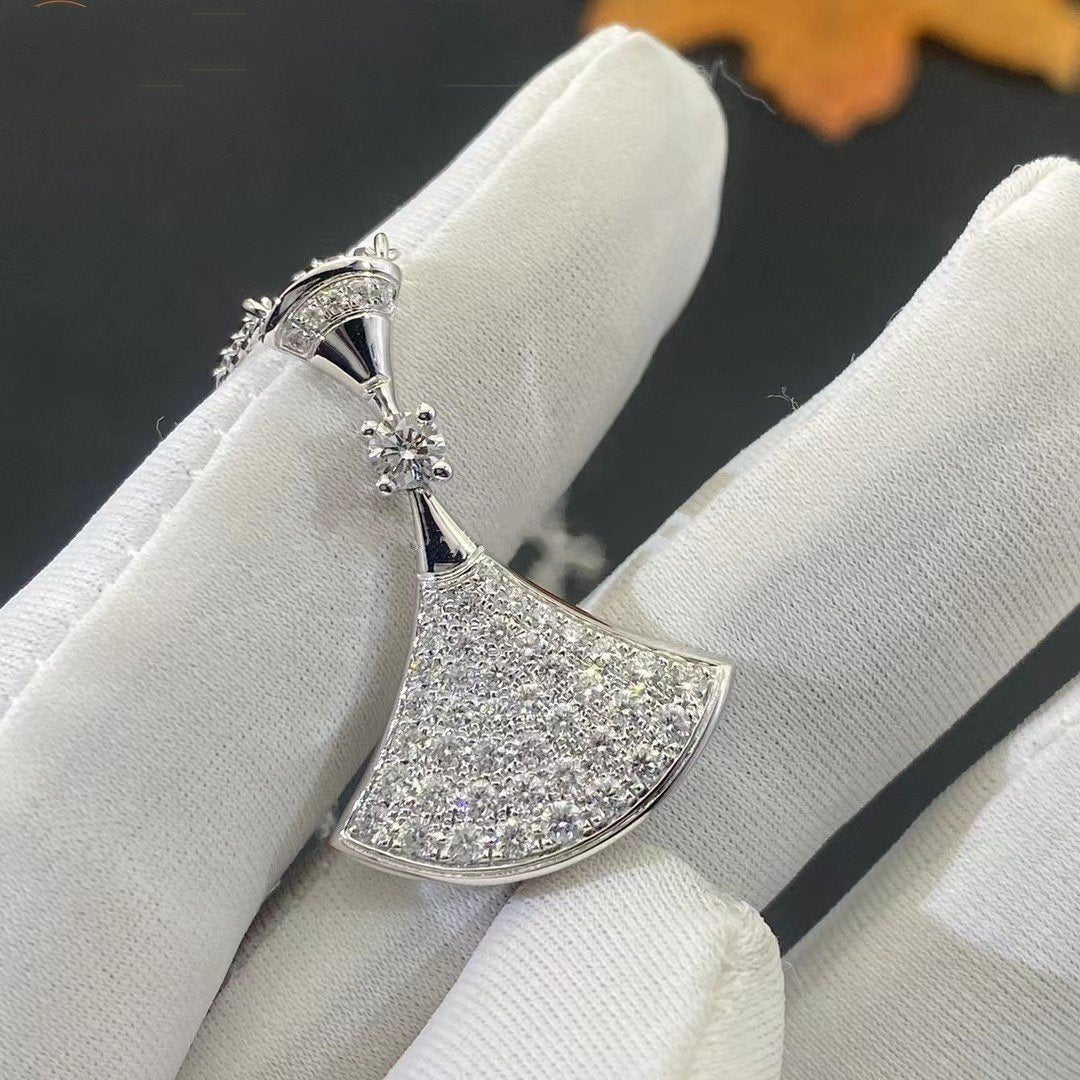 [Lunabriance]DREAM NECKLACE SILVER FULL DIAMOND