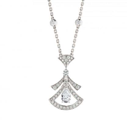 [Lunabriance]DREAM NECKLACE WHITE DIAMOND SILVER